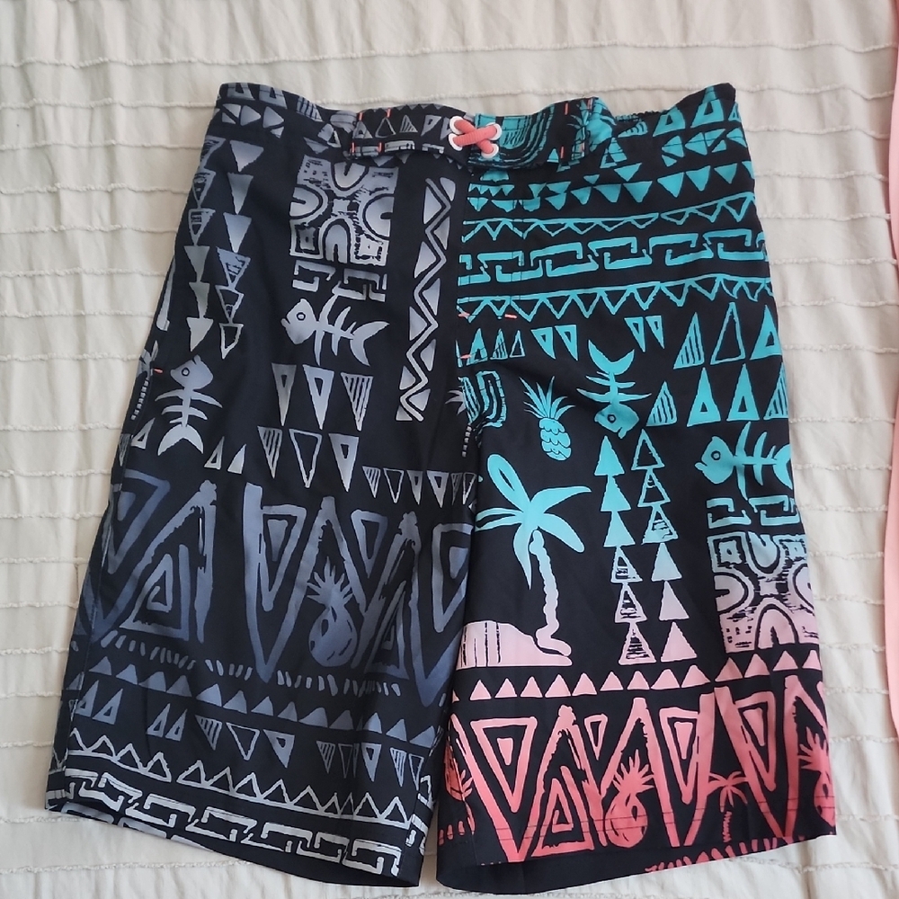 Wonder Nation Hybrid Shorts Black and Blue Modern Tribal